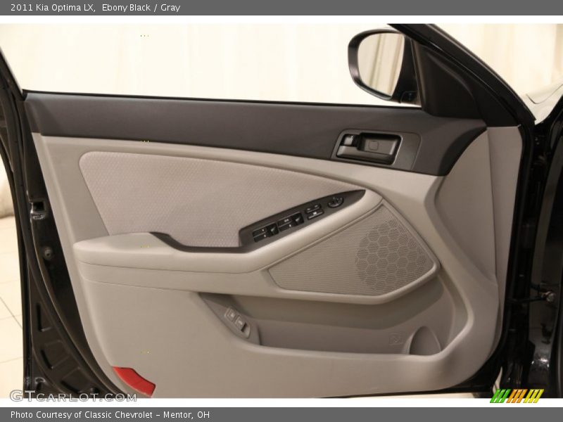 Ebony Black / Gray 2011 Kia Optima LX