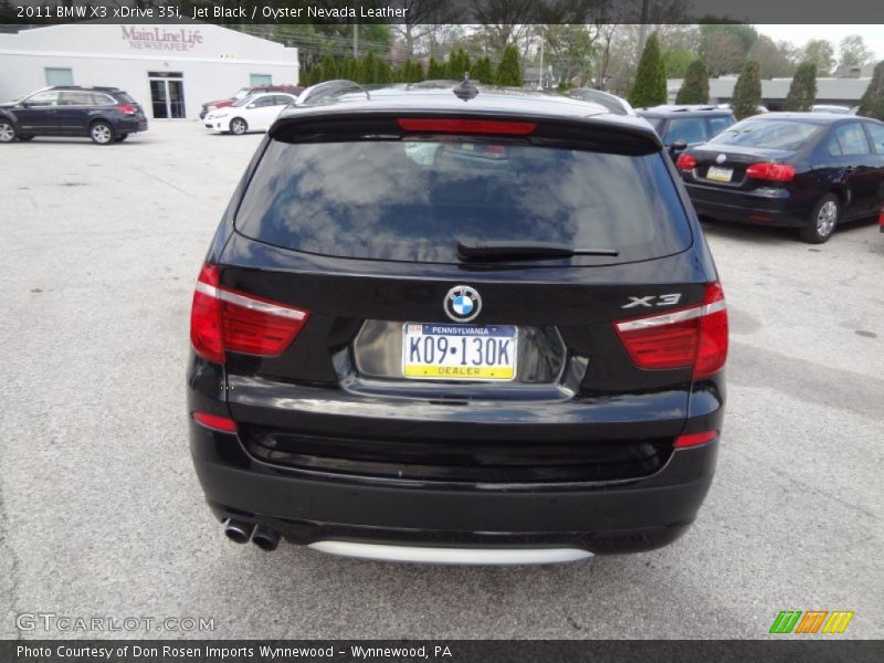 Jet Black / Oyster Nevada Leather 2011 BMW X3 xDrive 35i