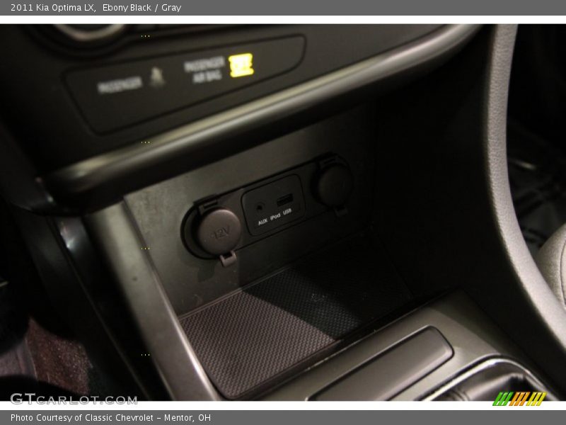 Ebony Black / Gray 2011 Kia Optima LX
