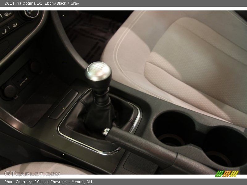 Ebony Black / Gray 2011 Kia Optima LX