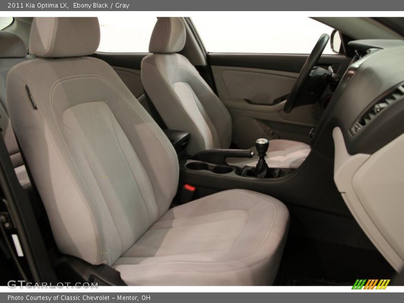 Ebony Black / Gray 2011 Kia Optima LX