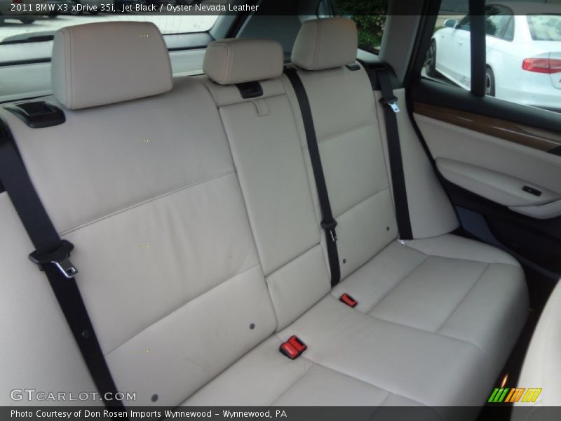 Jet Black / Oyster Nevada Leather 2011 BMW X3 xDrive 35i