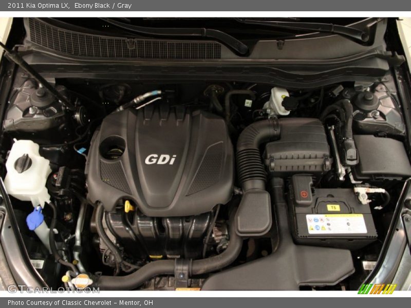 Ebony Black / Gray 2011 Kia Optima LX