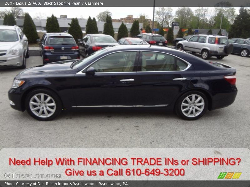 Black Sapphire Pearl / Cashmere 2007 Lexus LS 460