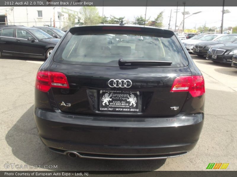 Brilliant Black / Luxor Beige 2012 Audi A3 2.0 TDI