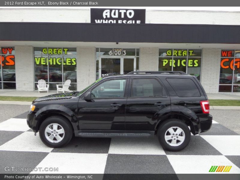 Ebony Black / Charcoal Black 2012 Ford Escape XLT