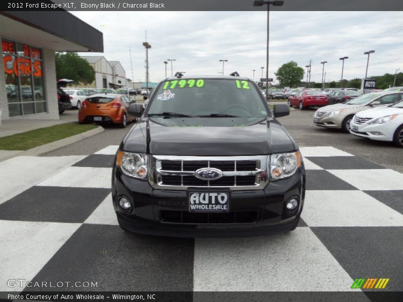 Ebony Black / Charcoal Black 2012 Ford Escape XLT