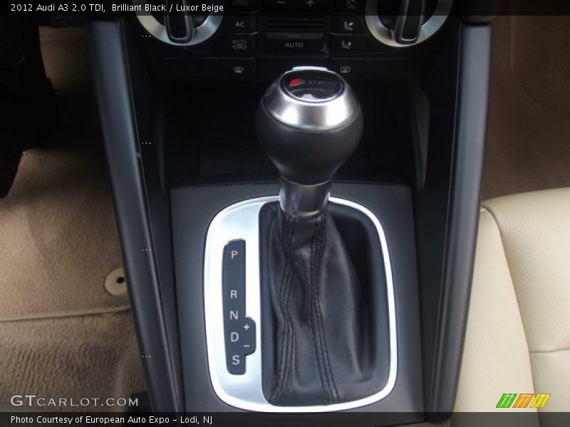  2012 A3 2.0 TDI 6 Speed S tronic Dual-Clutch Automatic Shifter