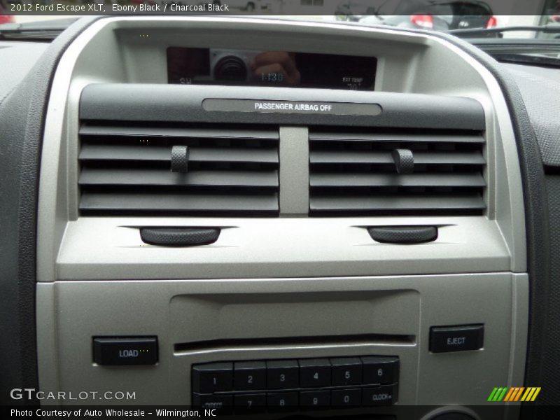 Ebony Black / Charcoal Black 2012 Ford Escape XLT