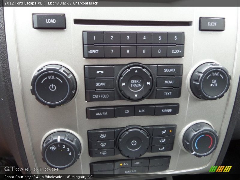 Ebony Black / Charcoal Black 2012 Ford Escape XLT