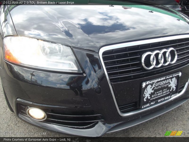 Brilliant Black / Luxor Beige 2012 Audi A3 2.0 TDI
