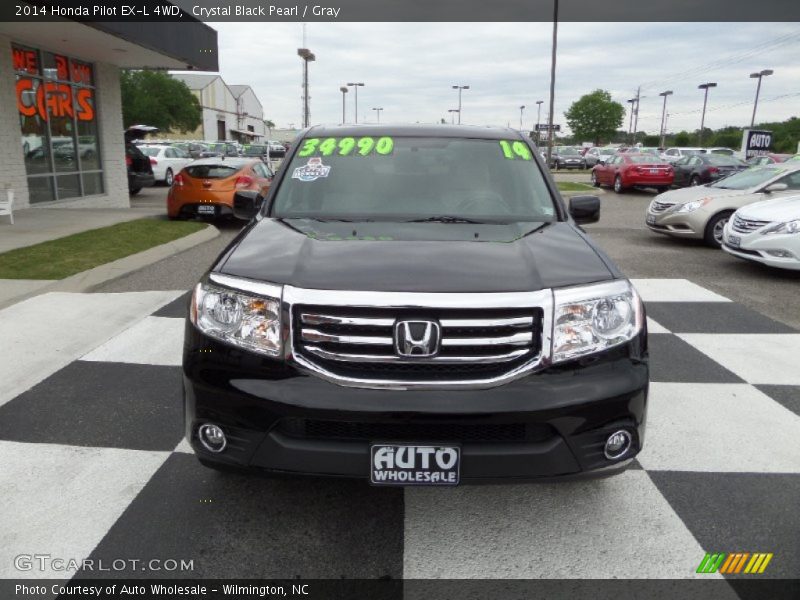 Crystal Black Pearl / Gray 2014 Honda Pilot EX-L 4WD