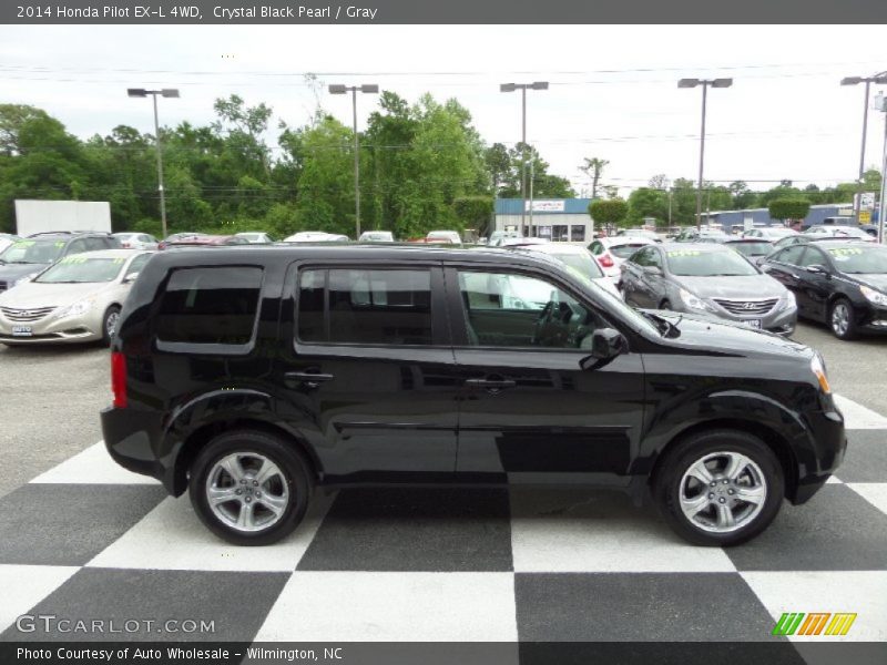 Crystal Black Pearl / Gray 2014 Honda Pilot EX-L 4WD
