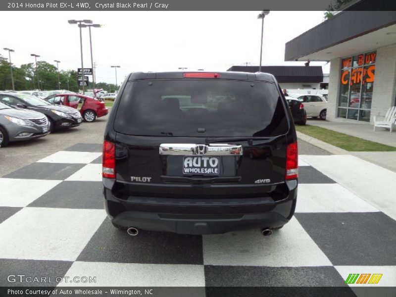 Crystal Black Pearl / Gray 2014 Honda Pilot EX-L 4WD
