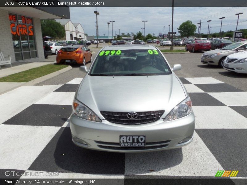 Lunar Mist Metallic / Stone 2003 Toyota Camry XLE V6