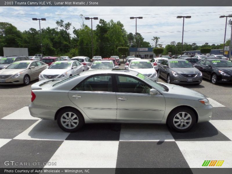 Lunar Mist Metallic / Stone 2003 Toyota Camry XLE V6