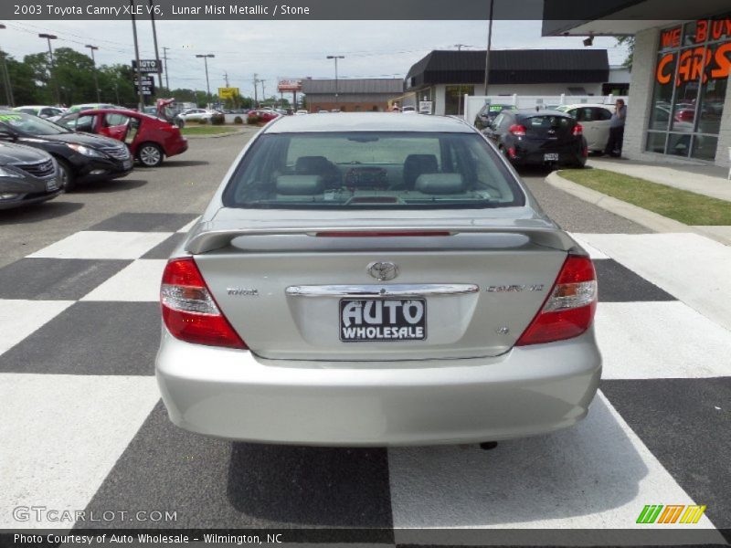 Lunar Mist Metallic / Stone 2003 Toyota Camry XLE V6