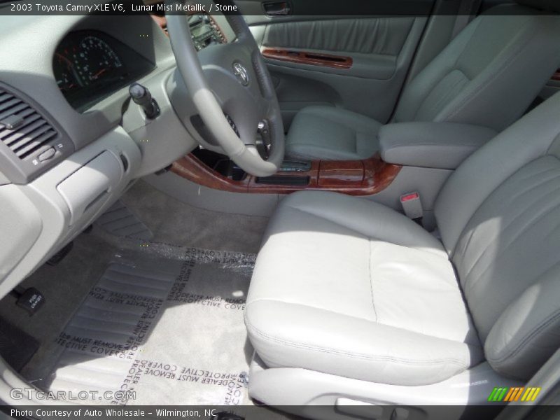 Lunar Mist Metallic / Stone 2003 Toyota Camry XLE V6