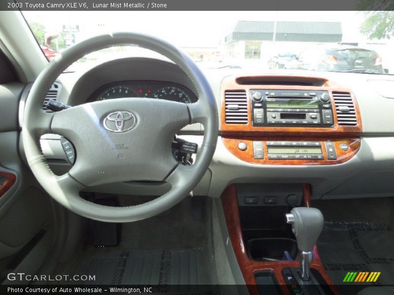 Lunar Mist Metallic / Stone 2003 Toyota Camry XLE V6