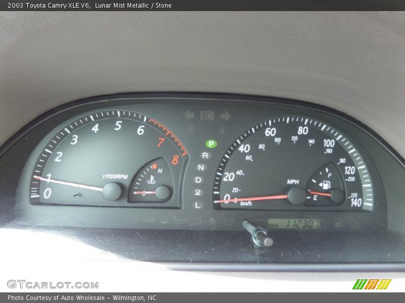 Lunar Mist Metallic / Stone 2003 Toyota Camry XLE V6