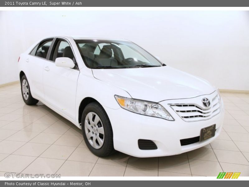 Super White / Ash 2011 Toyota Camry LE