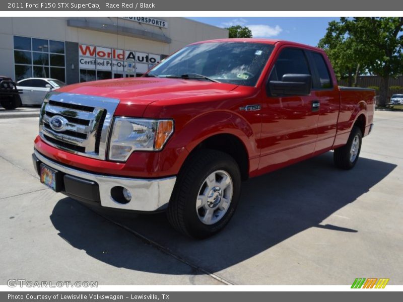 Race Red / Black 2011 Ford F150 STX SuperCab