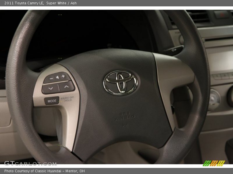 Super White / Ash 2011 Toyota Camry LE