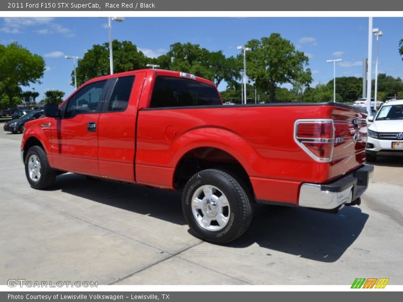 Race Red / Black 2011 Ford F150 STX SuperCab