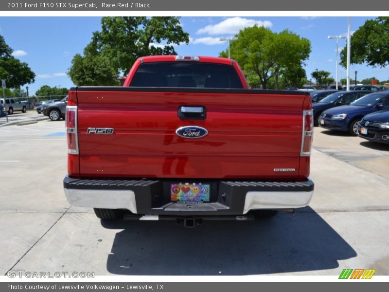Race Red / Black 2011 Ford F150 STX SuperCab