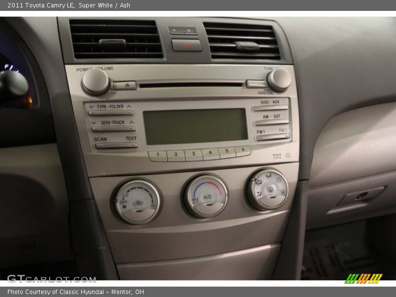 Super White / Ash 2011 Toyota Camry LE