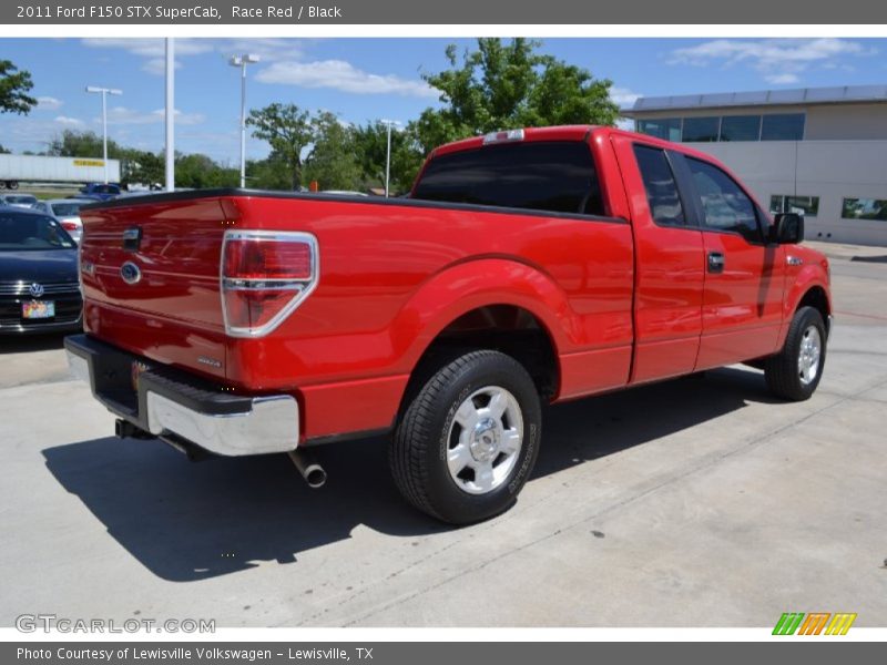 Race Red / Black 2011 Ford F150 STX SuperCab