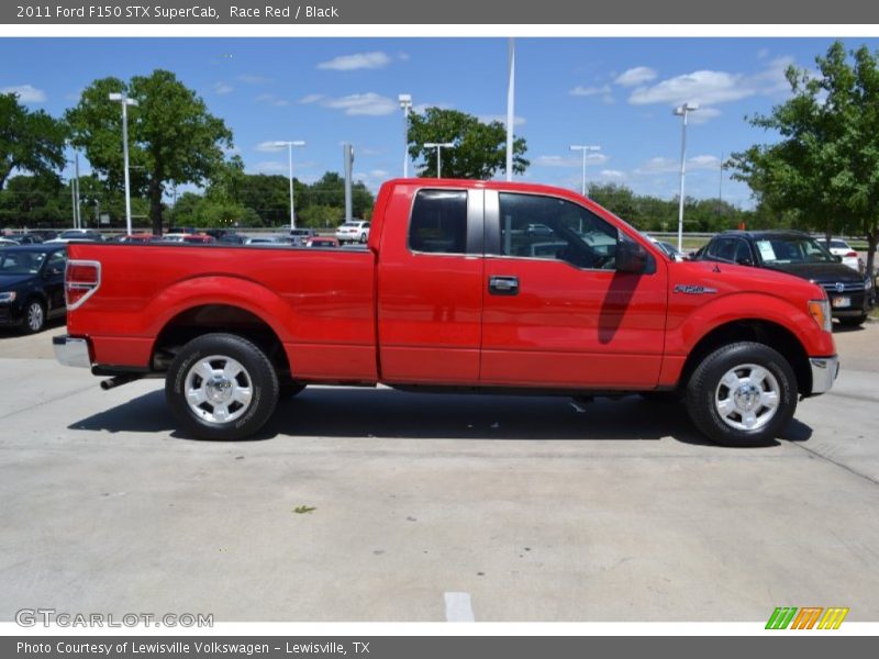 Race Red / Black 2011 Ford F150 STX SuperCab