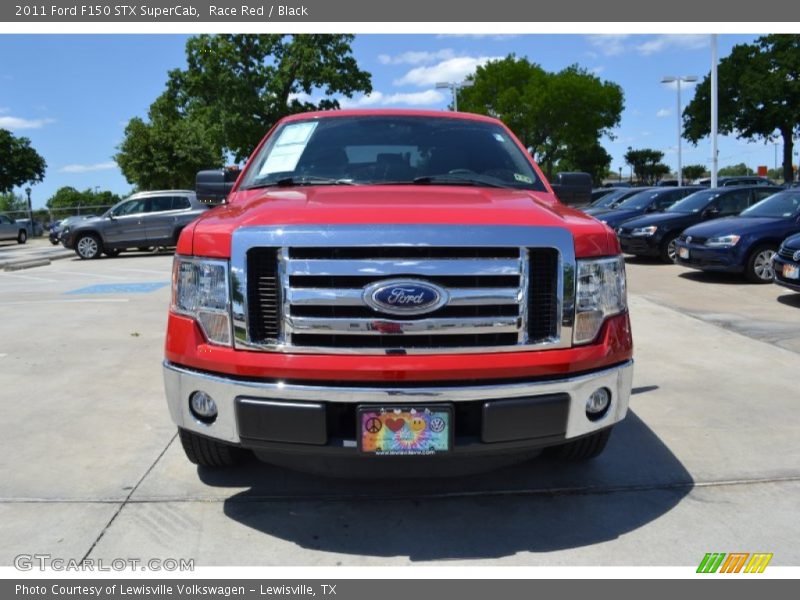 Race Red / Black 2011 Ford F150 STX SuperCab