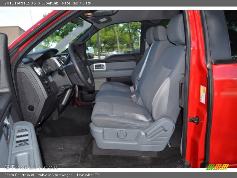 Race Red / Black 2011 Ford F150 STX SuperCab