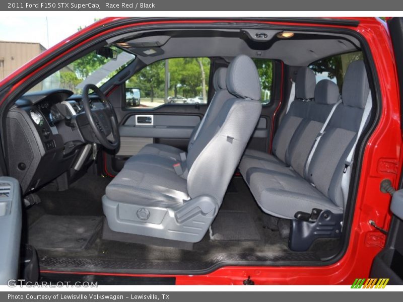 Race Red / Black 2011 Ford F150 STX SuperCab
