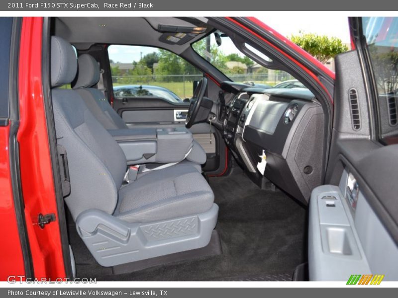 Race Red / Black 2011 Ford F150 STX SuperCab