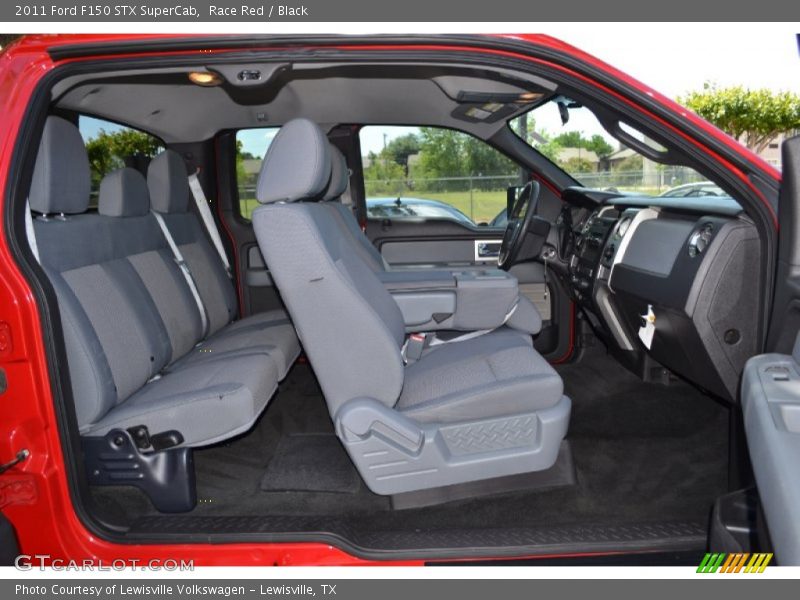 Race Red / Black 2011 Ford F150 STX SuperCab