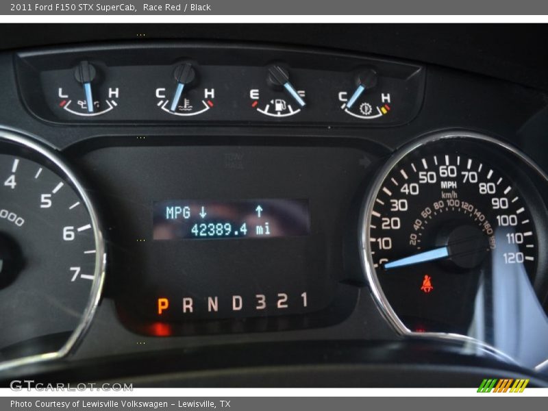 Race Red / Black 2011 Ford F150 STX SuperCab