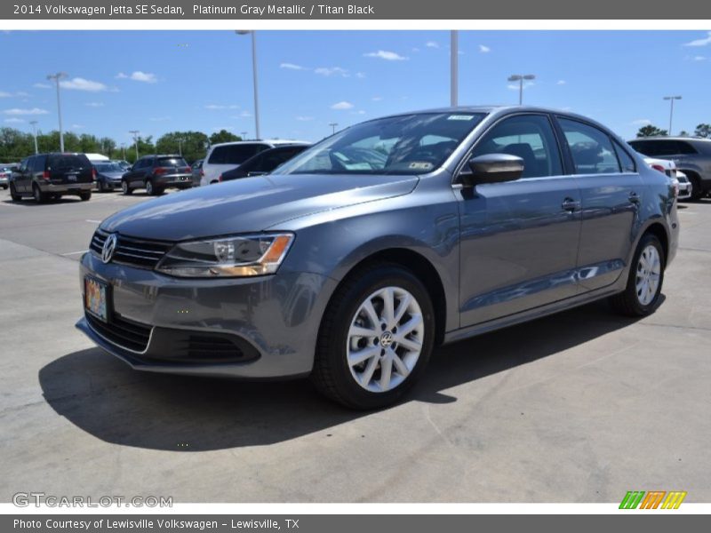 Platinum Gray Metallic / Titan Black 2014 Volkswagen Jetta SE Sedan
