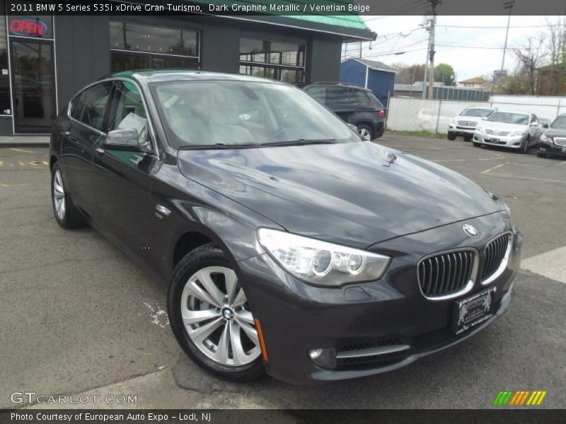 Dark Graphite Metallic / Venetian Beige 2011 BMW 5 Series 535i xDrive Gran Turismo