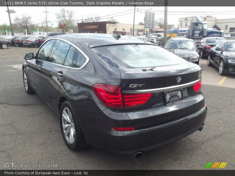 Dark Graphite Metallic / Venetian Beige 2011 BMW 5 Series 535i xDrive Gran Turismo