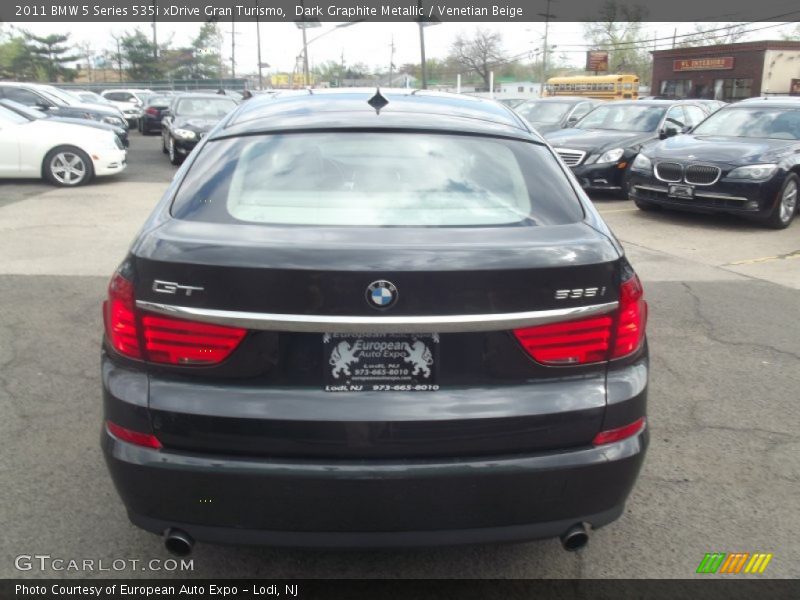 Dark Graphite Metallic / Venetian Beige 2011 BMW 5 Series 535i xDrive Gran Turismo