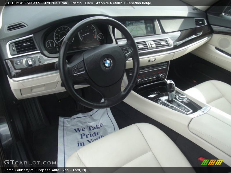 Dark Graphite Metallic / Venetian Beige 2011 BMW 5 Series 535i xDrive Gran Turismo