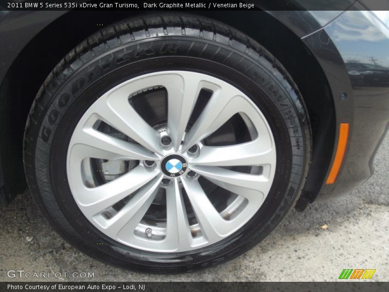Dark Graphite Metallic / Venetian Beige 2011 BMW 5 Series 535i xDrive Gran Turismo