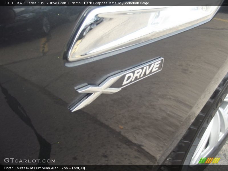 Dark Graphite Metallic / Venetian Beige 2011 BMW 5 Series 535i xDrive Gran Turismo