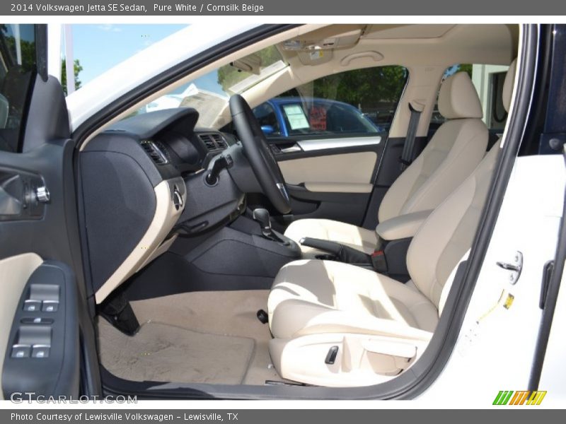 Pure White / Cornsilk Beige 2014 Volkswagen Jetta SE Sedan
