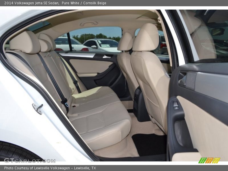 Pure White / Cornsilk Beige 2014 Volkswagen Jetta SE Sedan