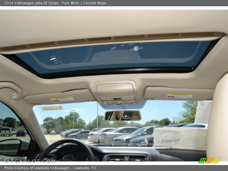 Pure White / Cornsilk Beige 2014 Volkswagen Jetta SE Sedan