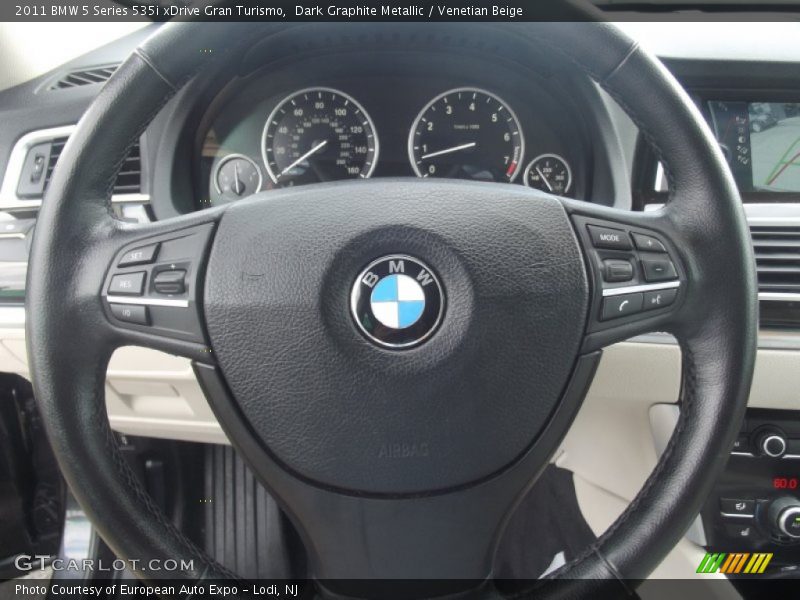 Dark Graphite Metallic / Venetian Beige 2011 BMW 5 Series 535i xDrive Gran Turismo