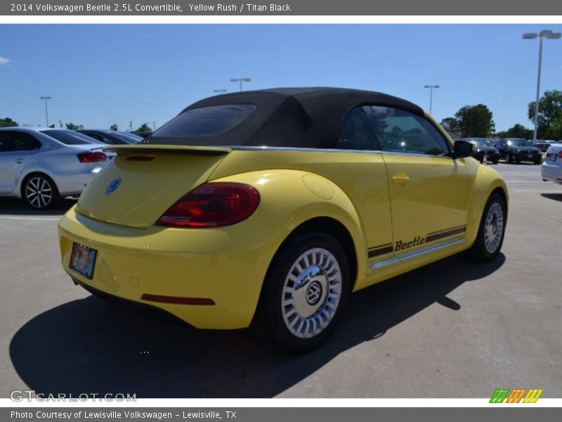 Yellow Rush / Titan Black 2014 Volkswagen Beetle 2.5L Convertible